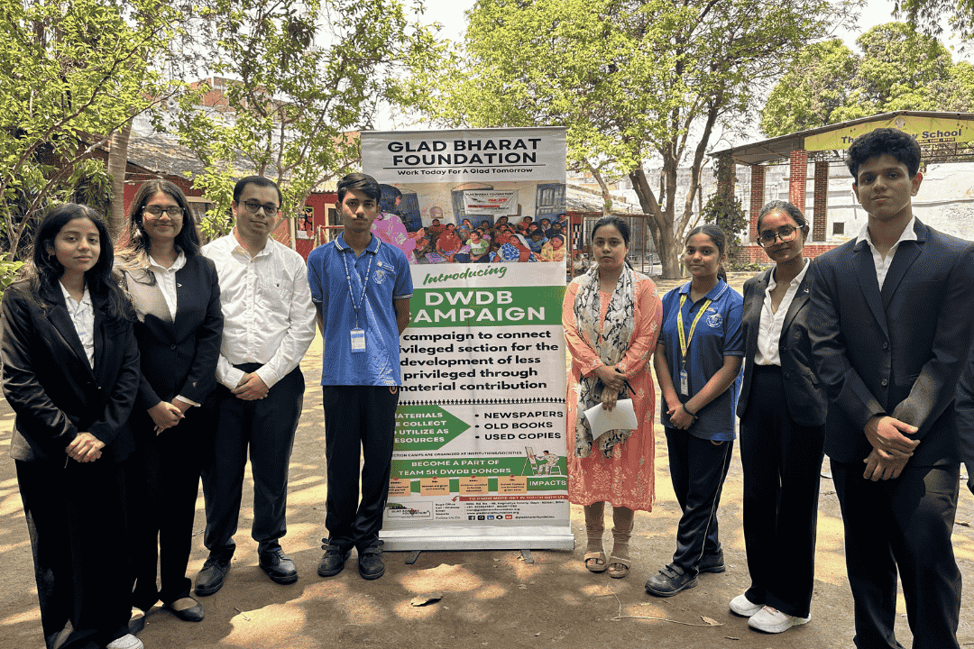 Graduation students putting efforts to raise material donation for empowering child's education and women's menstrual health and empowerment